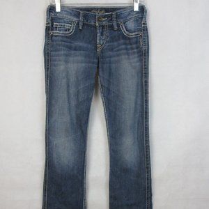 Silver Frances 18” Boot Cut Womens Thick Stitch